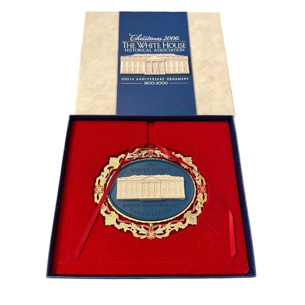 The White House Historical Assn 2000 200th Anniversary Christmas Ornament Box
